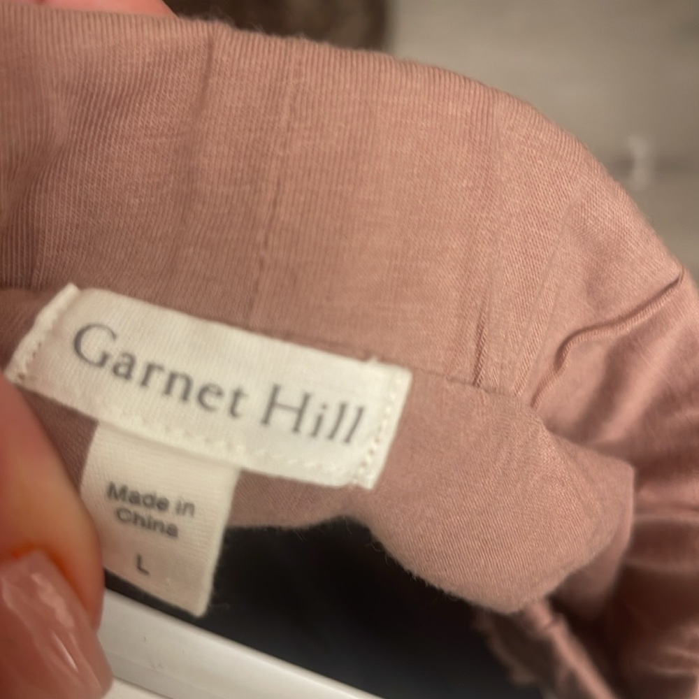 Garnet Hill dusty rose knees length skirt - Picture 4 of 4